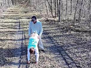 Passionate Public Sex In Shower And Camp