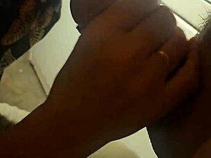 my wife and I are getting undressed and playing with each other's bodies