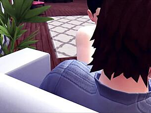 solo male joins group for threesome with deepthroat and cumshot