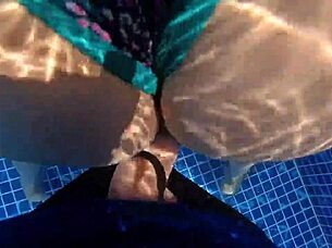 milf with big ass gets fucked in water, loves dick more