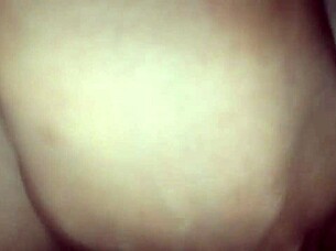 She rides that interracial cock until she cums in pov