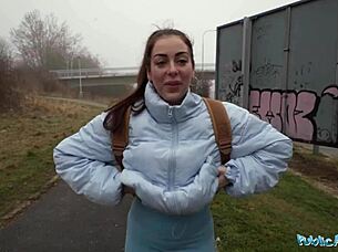 Public Agent She Takes His Big Cock Down To The Balls After Losing A Simple Game