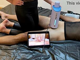 girlfriend with big boobs using blow machine on boyfriend 😍