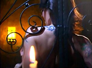 Bound college girl in pantyhose and lingerie gets fucked with big cock