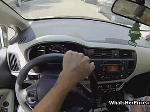 Short-haired blonde cutie picked up and fucked