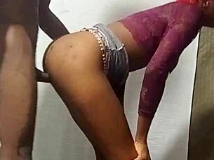 i fuck my friend's slutty little sister hard in standing doggy position