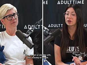 pornstar answers weird questions while testing vibrator settings