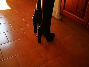 What's In This ER Preview With Tall Slave In Heels?