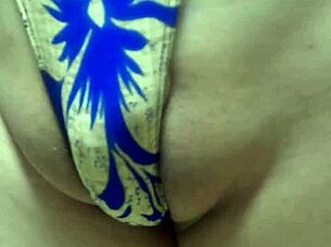 Gorgeous gold leotard beauty undergoes long buttplug training with huge anal piercing and asian amateur flair.