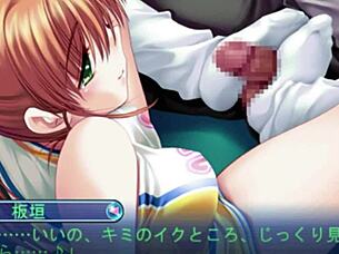 cute blond cheerleader itagaki in short movie with fetish elements