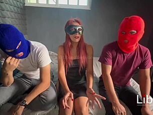 A cuckold boyfriend shares his girlfriend for a homemade porn shoot