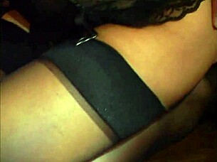 Bound college girl in pantyhose and lingerie gets fucked with big cock