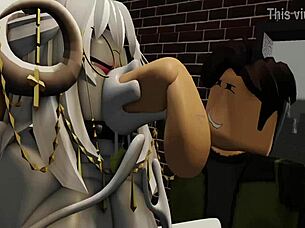 Horny Girl In Roblox Craves Big Monster Cock