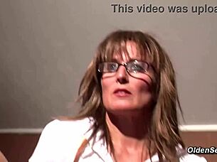 The german housewife indulges in solo play with vibrator in pantyhose.