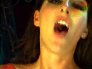 Bound college girl in pantyhose and lingerie gets fucked with big cock