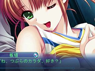 cute blond cheerleader itagaki in short movie with fetish elements