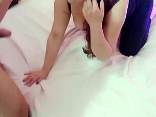 intense double penetration fucks latina milf hard with monster cocks