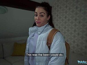 Public Agent She Takes His Big Cock Down To The Balls After Losing A Simple Game