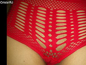 teasing in shorts with shaved pussy flashing, you can't resist this housewife!