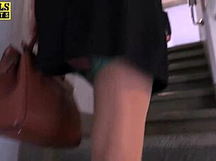 A real estate agent interacts with his client in an unusual way.