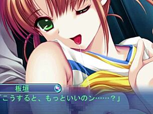 cute blond cheerleader itagaki in short movie with fetish elements