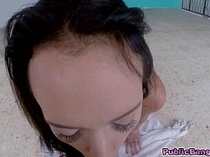 franceska put on a great show in public with blowjob and anal 😏