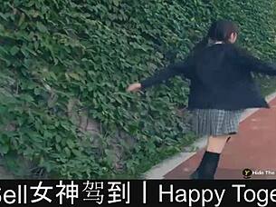 Happy couple plays dating game together