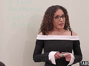 petite latina milf teacher gets assfucked by student