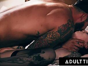 aiden ashley and rocky emerson cant stop fucking in classroom with deep cunilingus