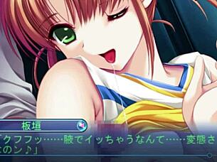 cute blond cheerleader itagaki in short movie with fetish elements