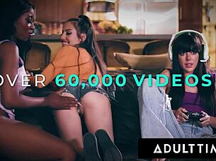 August skye desperately wants her husband to watch her fuck connie perignon in a wild ffm threesome to save their marriage.