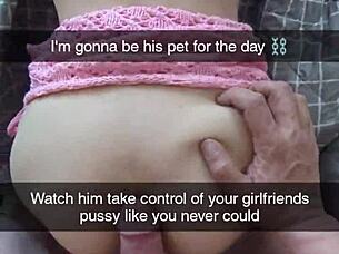 Is my cheating girlfriend a cumslut on Snapchat?