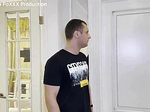 Gangbang Monika Fox with double penetration during lotto break