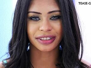 Ebony model's first sex story