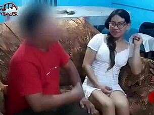 Receiving A Visit At Home And We End Up In Rough Assfucking And Oral Sex!