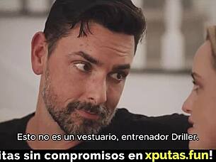 Watch two guys fuck this hot blonde sub?