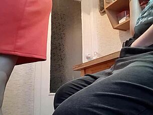 Masturbating with clothes on!