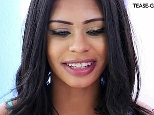 Ebony model's first sex story