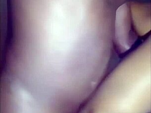 brown skin ebony rides neighbor's big cock at home, wet pussy action in curvy ass worshiping style