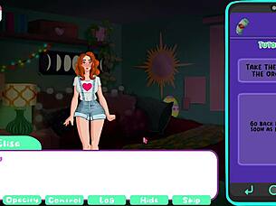 Let's play paradise island, she blows him in orchard