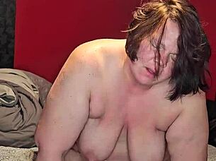 Oh man, I'm this preggo milf with huge tits just ridin' that face hard