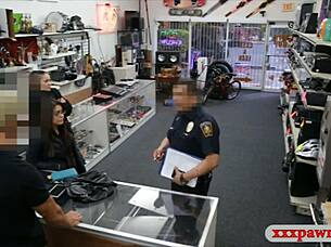 Couple bitches try to steal and punished by pawn keeper