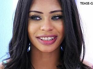 Ebony model's first sex story