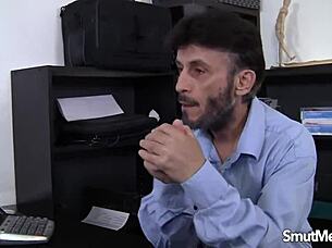 Latina chick Denise Everheart gets her pussy filled with cock after blowjob.