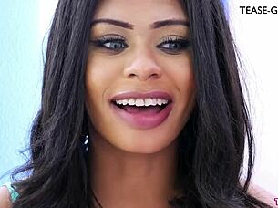 Ebony model's first sex story