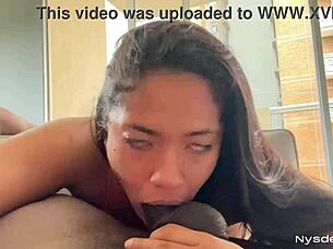 Hey, wanna see me give this hot guy a delicious throbbing blowjob? -amateur couple- nysdel