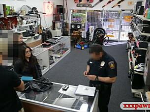 Couple bitches try to steal and punished by pawn keeper