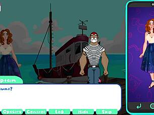 Let's play paradise island, she blows him in orchard