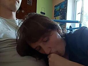 Ukrainian milf blowjob doggystyle sex vaginal and anal creampie cum in mouth swallow