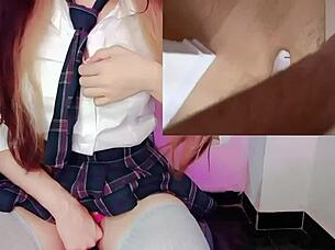 Why cheat on your girlfriend with her horny busty stepsister for that intense creampie action?